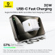 Мережевий зарядний пристрій Baseus Palm Fast Charger 1C 30W EU Moon White (P10111605213-00)