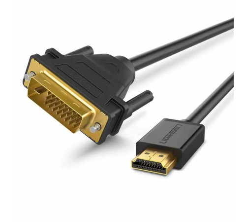 Перехідник UGREEN HDMI to DVI 2K Cable Male to Male Black 3m (UGR-10136)