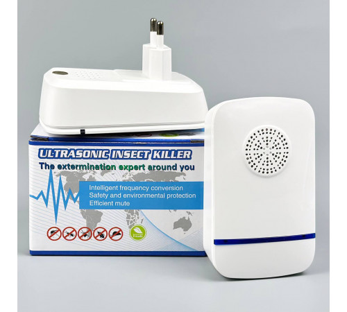 Ультразвуковий відлякувач комах, тарганів, гризунів Ultrasonic Insect Killer (від розетки)