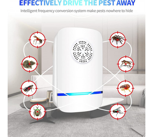 Ультразвуковий відлякувач комах, тарганів, гризунів Ultrasonic Insect Killer (від розетки)