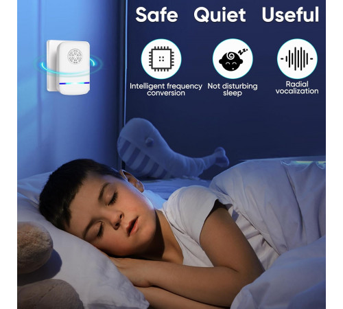 Ультразвуковий відлякувач комах, тарганів, гризунів Ultrasonic Insect Killer (від розетки)