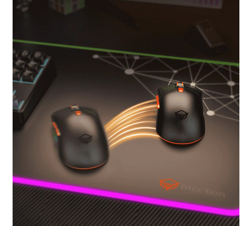 Мишка Games бездротова Meetion GW38 RGB 6 Keys, 8000dpi (Connector: Bluetooth+2.4G USB)