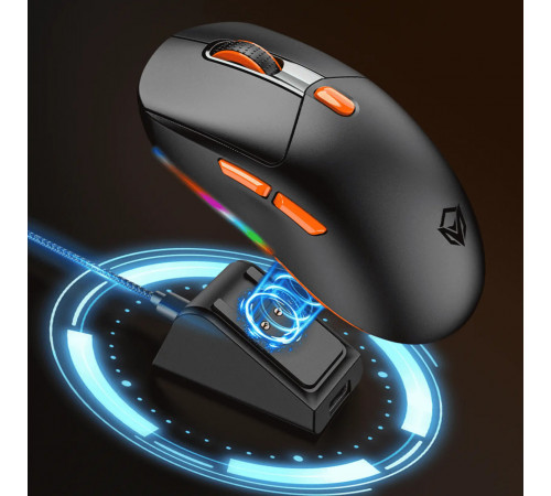 Мишка Games бездротова Meetion GW38 RGB 6 Keys, 8000dpi (Connector: Bluetooth+2.4G USB)