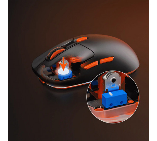 Мишка Games бездротова Meetion GW38 RGB 6 Keys, 8000dpi (Connector: Bluetooth+2.4G USB)