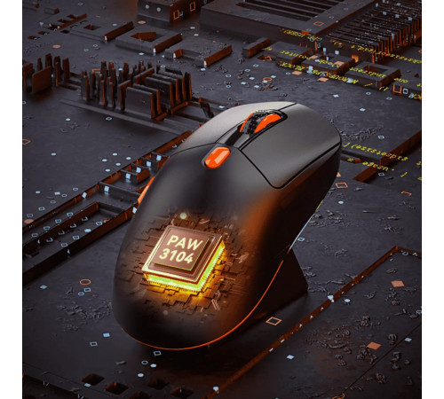 Мишка Games бездротова Meetion GW38 RGB 6 Keys, 8000dpi (Connector: Bluetooth+2.4G USB)