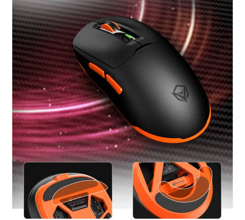Мишка Games бездротова Meetion GW24 RGB 6 Keys, 8000dpi (Connector: Bluetooth+2.4G USB)