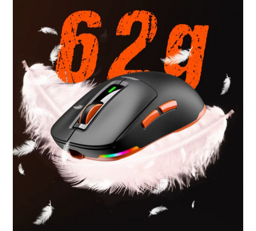 Мишка Games бездротова Meetion GW24 RGB 6 Keys, 8000dpi (Connector: Bluetooth+2.4G USB)