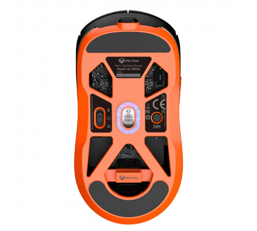 Мишка Games бездротова Meetion GW24 RGB 6 Keys, 8000dpi (Connector: Bluetooth+2.4G USB)