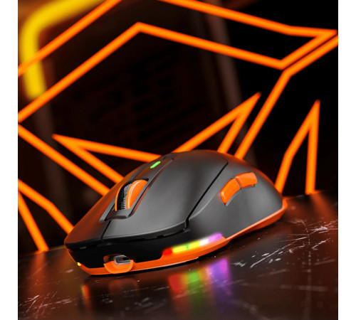 Мишка Games бездротова Meetion GW24 RGB 6 Keys, 8000dpi (Connector: Bluetooth+2.4G USB)