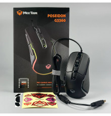 Мишка Games дротова Meetion G3360 RGB 6 Keys, 12000dpi