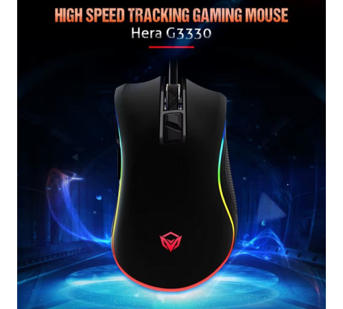 Мишка Games дротова Meetion G3330 RGB 3 Keys, 8000dpi