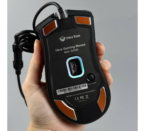 Мишка Games дротова Meetion G3330 RGB 3 Keys, 8000dpi