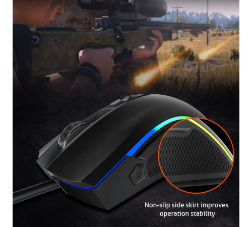 Мишка Games дротова Meetion G3330 RGB 3 Keys, 8000dpi