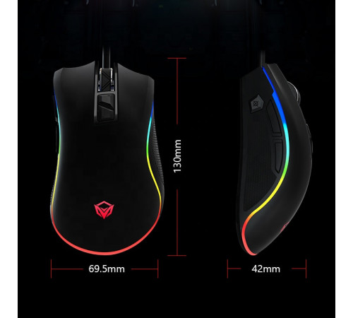 Мишка Games дротова Meetion G3330 RGB 3 Keys, 8000dpi