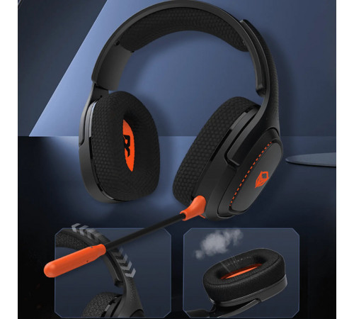 Навушники комп'ютерні Meetion BTH012 Wired+2.4G+Bluetooth+Led