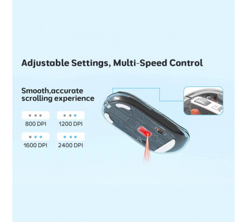 Мишка бездротова Meetion BTM005 2400dpi (Connector: Bluetooth+2.4G USB)