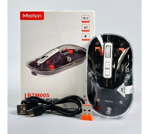 Мишка бездротова Meetion BTM005 2400dpi (Connector: Bluetooth+2.4G USB)