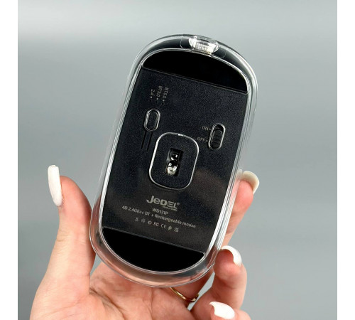 Мишка бездротова Jedel WD131P з 2ма режимами підключення (2,4 ГГц і Bluetooth), 300mAh (DPI:800-1600)