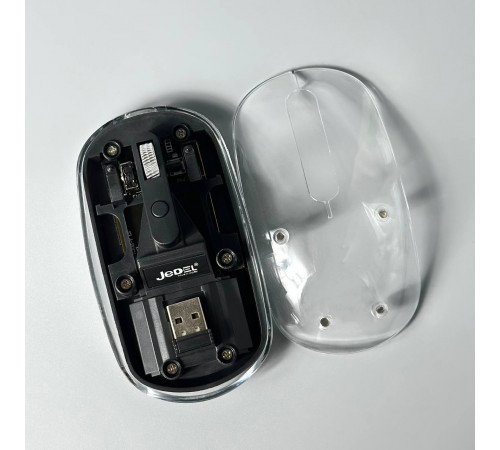 Мишка бездротова Jedel WD131P з 2ма режимами підключення (2,4 ГГц і Bluetooth), 300mAh (DPI:800-1600)
