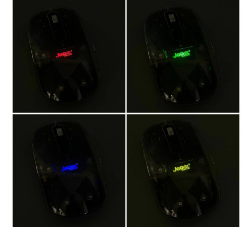 Мишка бездротова Jedel WD131P з 2ма режимами підключення (2,4 ГГц і Bluetooth), 300mAh (DPI:800-1600)