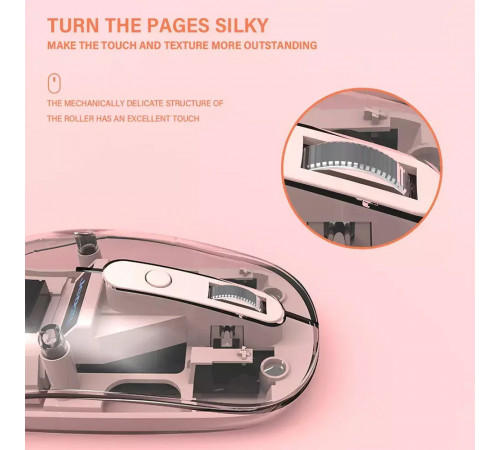 Мишка бездротова Jedel WD131P з 2ма режимами підключення (2,4 ГГц і Bluetooth), 300mAh (DPI:800-1600)