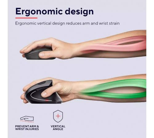 Мишка бездротова вертикальна Jedel W925 6D з підсвічуванням (DPI:1000-1600)