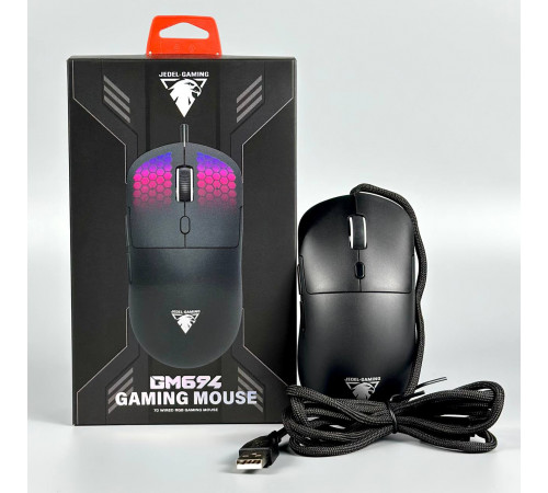 Мишка Games дротова Jedel GM694 7D RGB-підсвічуванням (DPI:1200-12400)