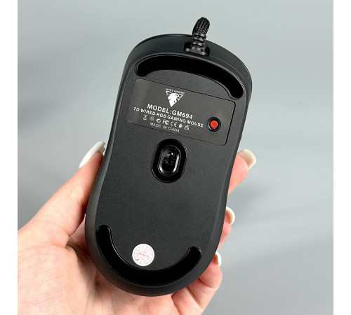 Мишка Games дротова Jedel GM694 7D RGB-підсвічуванням (DPI:1200-12400)