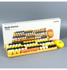 Клавіатура бездротова + 4D мишка Jedel WS682 Colorful BT+2.4G (з Eng розкладкою)