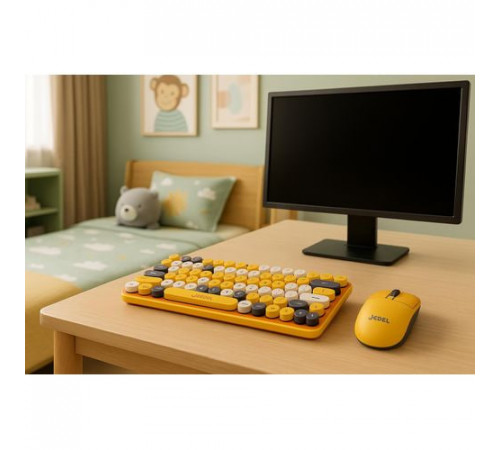 Клавіатура бездротова + 4D мишка Jedel WS682 Colorful BT+2.4G (з Eng розкладкою)