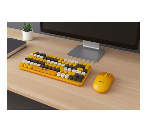 Клавіатура бездротова + 4D мишка Jedel WS682 Colorful BT+2.4G (з Eng розкладкою)