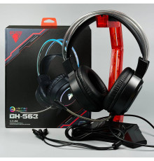 Навушники комп'ютерні дротові Jedel GH-563 Gaming RGB з мікрофоном (3.5mm+USB) (2.1m)