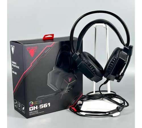 Навушники комп'ютерні дротові Jedel GH-561 Gaming RGB з мікрофоном (3.5mm*2+USB) (2m)