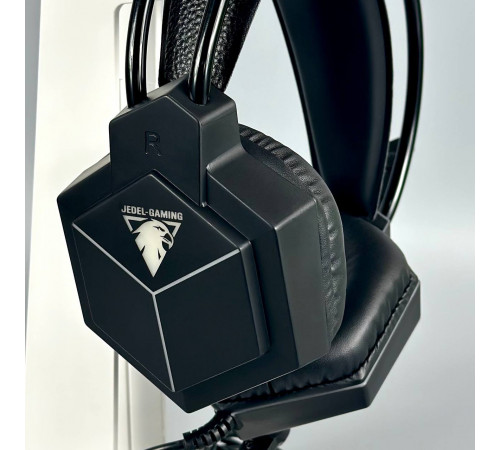 Навушники комп'ютерні дротові Jedel GH-561 Gaming RGB з мікрофоном (3.5mm*2+USB) (2m)
