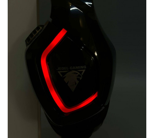 Навушники комп'ютерні дротові Jedel GH-571 Gaming RGB з мікрофоном (3.5mm*2+USB) (1.8m)