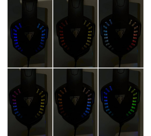 Навушники комп'ютерні дротові Jedel GH-270 Gaming RGB з мікрофоном (3.5mm+USB) (1.8m)