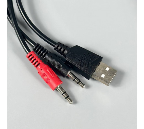 Навушники комп'ютерні дротові Jedel GH-558 Gaming RGB з мікрофоном (3.5mm*2+USB) (1.8m)