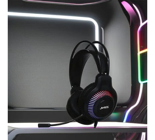 Навушники комп'ютерні дротові Jedel GH-558 Gaming RGB з мікрофоном (3.5mm*2+USB) (1.8m)