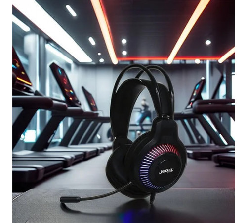 Навушники комп'ютерні дротові Jedel GH-558 Gaming RGB з мікрофоном (3.5mm*2+USB) (1.8m)