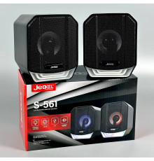 Колонка комп'ютерна Jedel S-561 з RGB підсвічуванням (USB+3.5mm) (21,5*11,5*13,0 см)