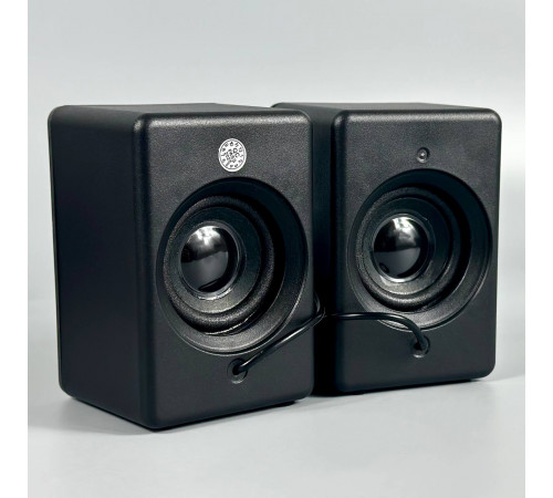 Колонка комп'ютерна Jedel S576 з RGB підсвічуванням (USB+3.5mm) (6,7*6,7*9,9 см)