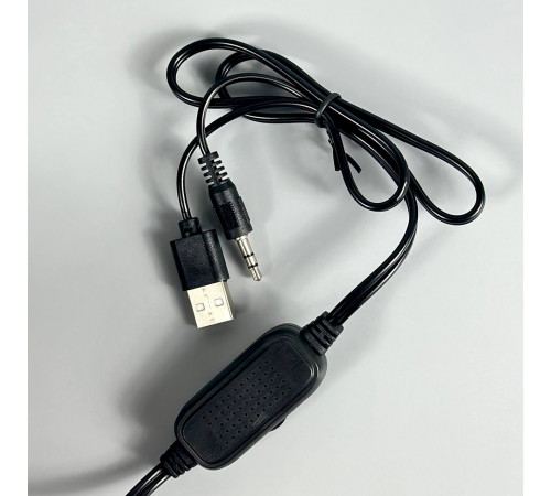 Колонка комп'ютерна Jedel S576 з RGB підсвічуванням (USB+3.5mm) (6,7*6,7*9,9 см)