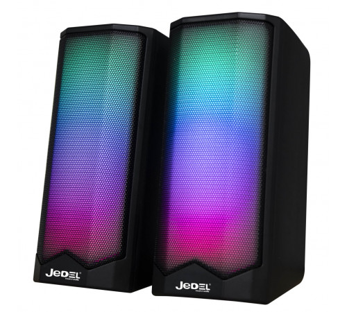 Колонка комп'ютерна Jedel S558 RGB (Bluetooth+USB+3.5mm) (17,9*8,0*9,5 см)