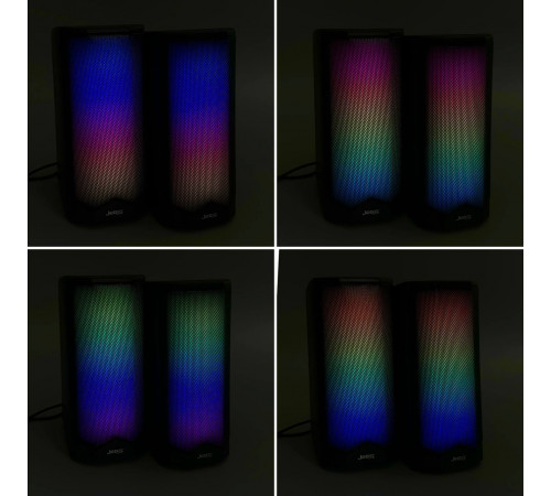 Колонка комп'ютерна Jedel S558 RGB (Bluetooth+USB+3.5mm) (17,9*8,0*9,5 см)