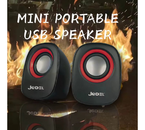 Колонка комп'ютерна Jedel M600 Mini (USB+3.5mm) (10,0*8,0*8,0 см)
