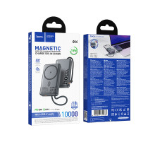 УМБ Power Bank Hoco Q44 Origen dual 10000mAh PD20W з бездротовою зарядкою (with cable Type-C)