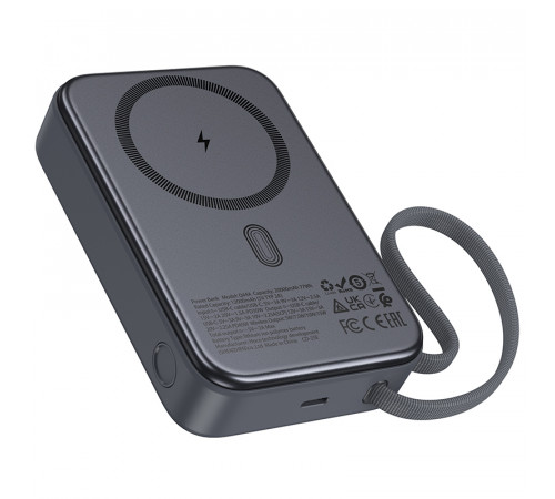 УМБ Power Bank Hoco Q44A Origen dual 20000mAh PD45W (with cable Type-C) з бездротовою зарядкою