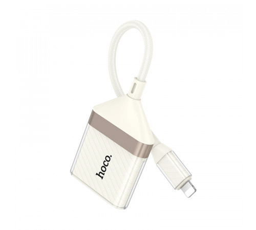 Card Reader (Перехідник OTG) Hoco UA40 Crystal 2in1 Lightning to SD+TF (maximum support 2TB) 480Mbps