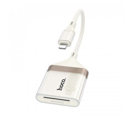 Card Reader (Перехідник OTG) Hoco UA40 Crystal 2in1 Lightning to SD+TF (maximum support 2TB) 480Mbps