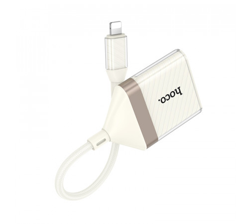 Card Reader (Перехідник OTG) Hoco UA40 Crystal 2in1 Lightning to SD+TF (maximum support 2TB) 480Mbps